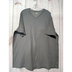 Croft and Barrow Shirt Men's 3xb Gray‎ Ribbed Minimalist